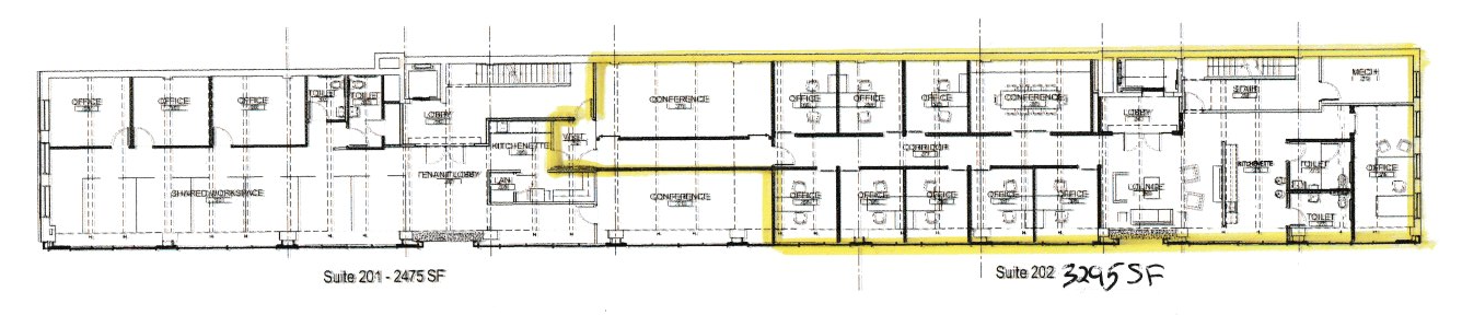 The Trifecta Building: 612 W. Hamilton Street, Allentown PA 2nd Floor Plan